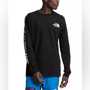 The North Face Men's “Never Stop Exploring” Black Long Sleeve Tee Size Large